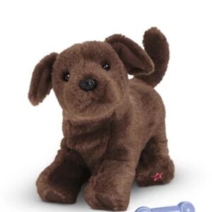 American Girl chocolate lab dog retired brown posable